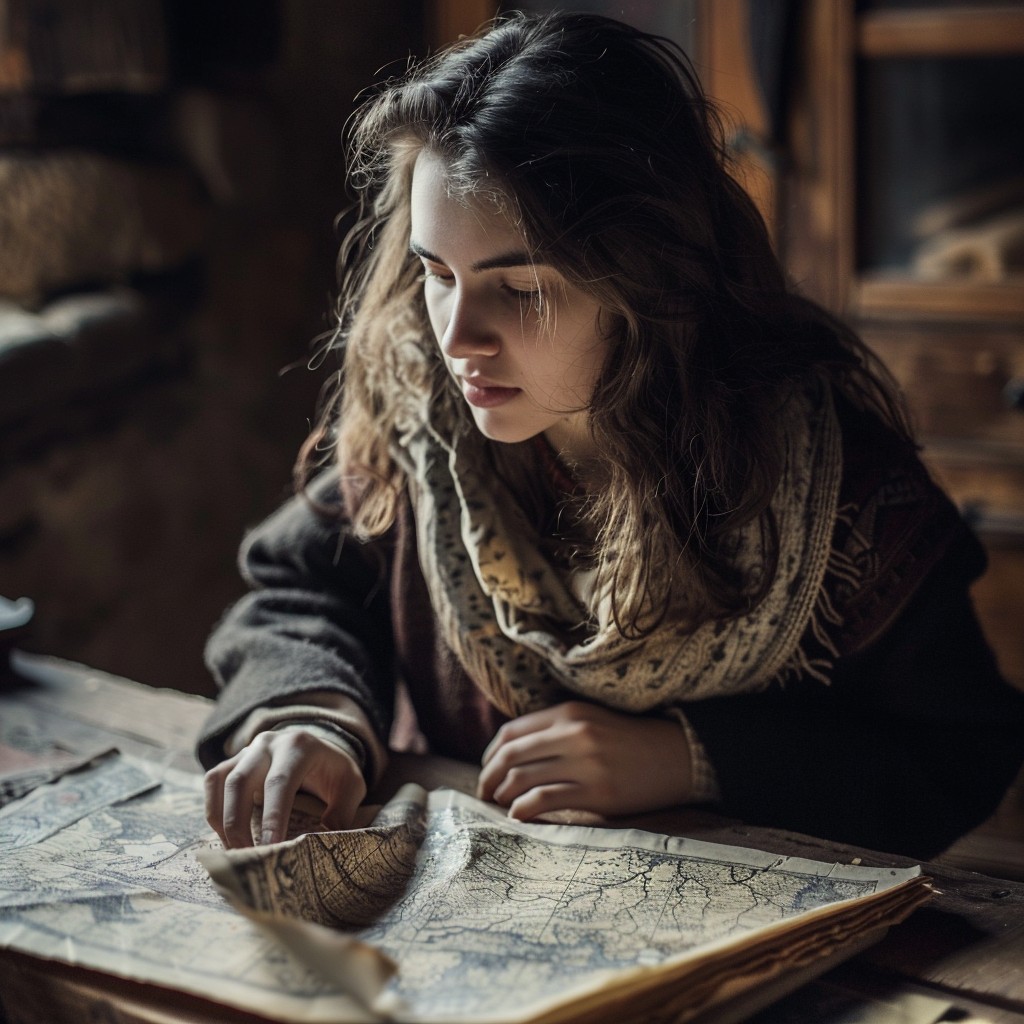 Free Map Reading Intensity Image - Woman, Map, Reading | Download at ...