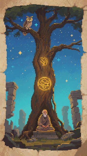 Free Cosmic Wisdom Tree Image - Tree, Wisdom, Meditation | Download at ...