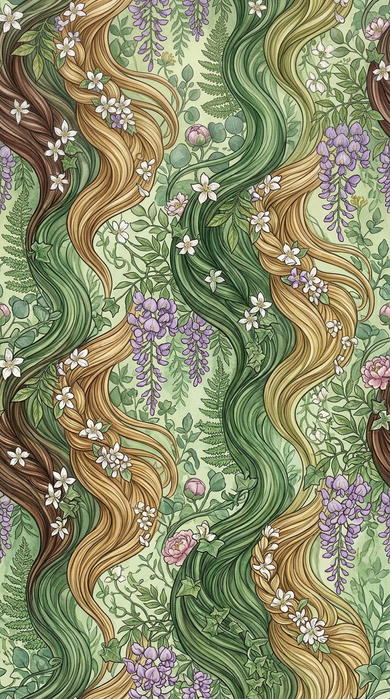 Free Botanical Hair Fusion Image - Botanical, Hair, Pattern | Download ...