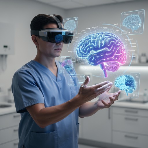 Free Holographic Brain Study Image - Holographic, Brain, Augmented ...