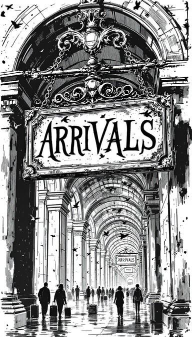 Free Journey Begins Here Image - Illustration, Vintage, Arrivals ...