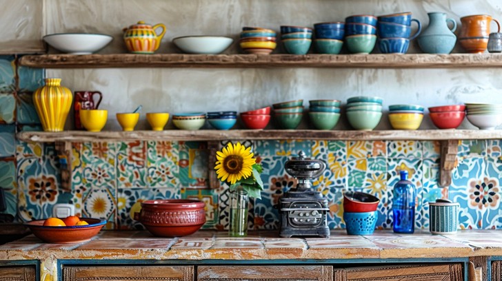 Free Colorful Kitchen Decor Image - Kitchen, Colorful, Eclectic ...