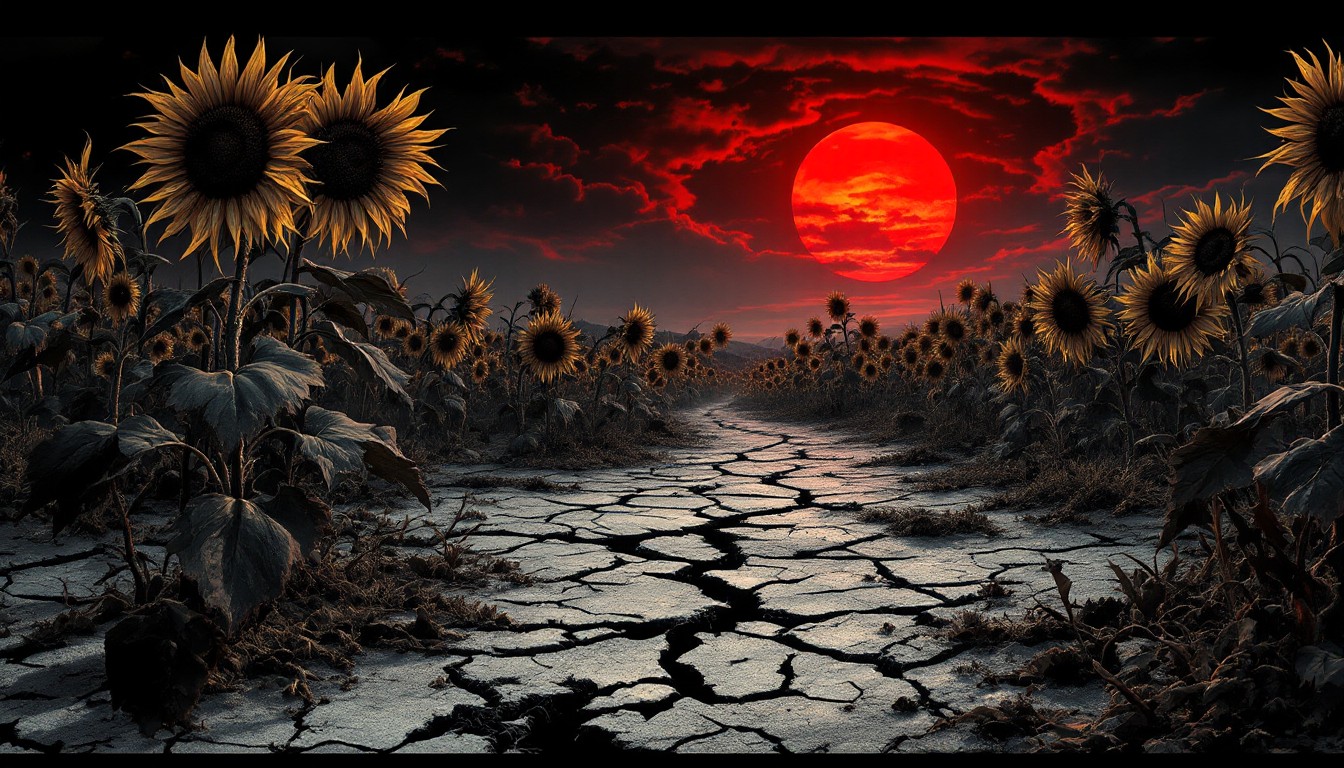 Free Summer's Dark Decay Image - Gothic, Sunflowers, Wasteland ...