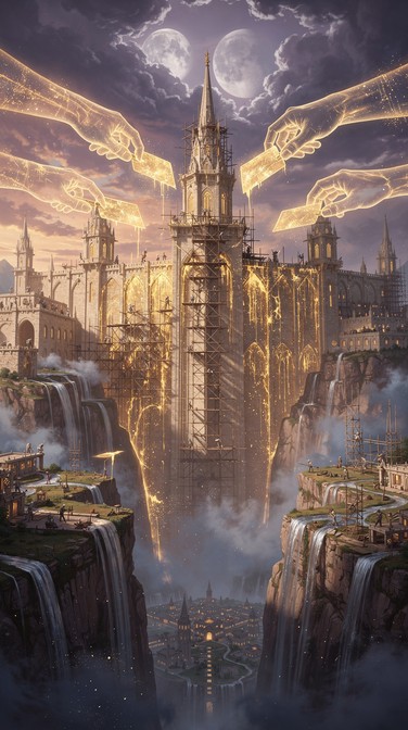 Free Divine Construction Magic Image - Fantasy, Fortress, Castle ...