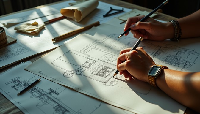 Free Architectural Drafting Session Image - Architecture, Drafting ...