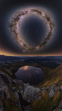 Free Starry Night Reflection Image - Starry, Night, Reflection ...
