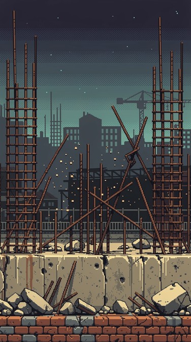Free Underground Foundation Construction Image - Pixel, Art, Isometric ...
