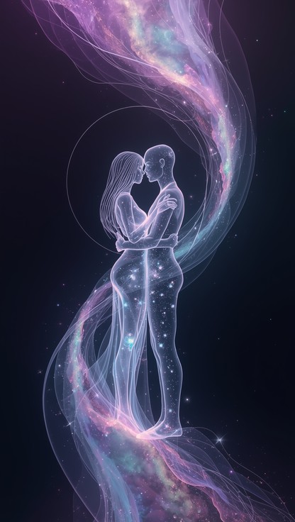 Free Cosmic Love Ascending Photo - Cosmic, Space, Couple | Download at ...