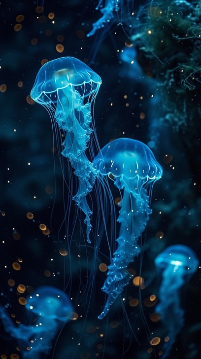 Free Ethereal Jellyfish Glow Image - Jellyfish, Bioluminescent ...