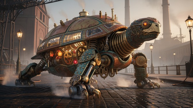 Mech Turtle Shell Free Steampunk Mechanical Turtle Image - Steampunk, Mechanical, Turtle ...