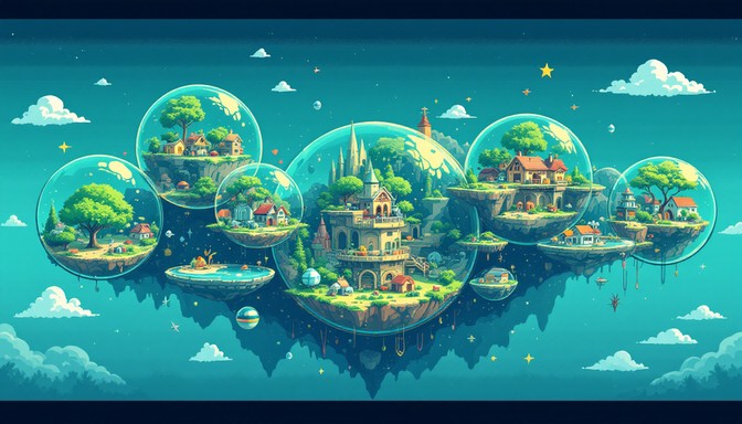 Free Layered World Ecosystems Image - Pixel, Art, Illustration ...