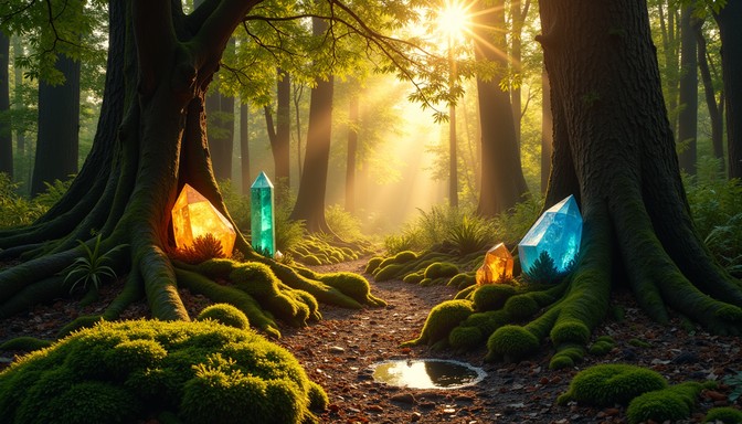 Free Enchanted Crystal Path Image - Forest, Crystals, Magic | Download ...