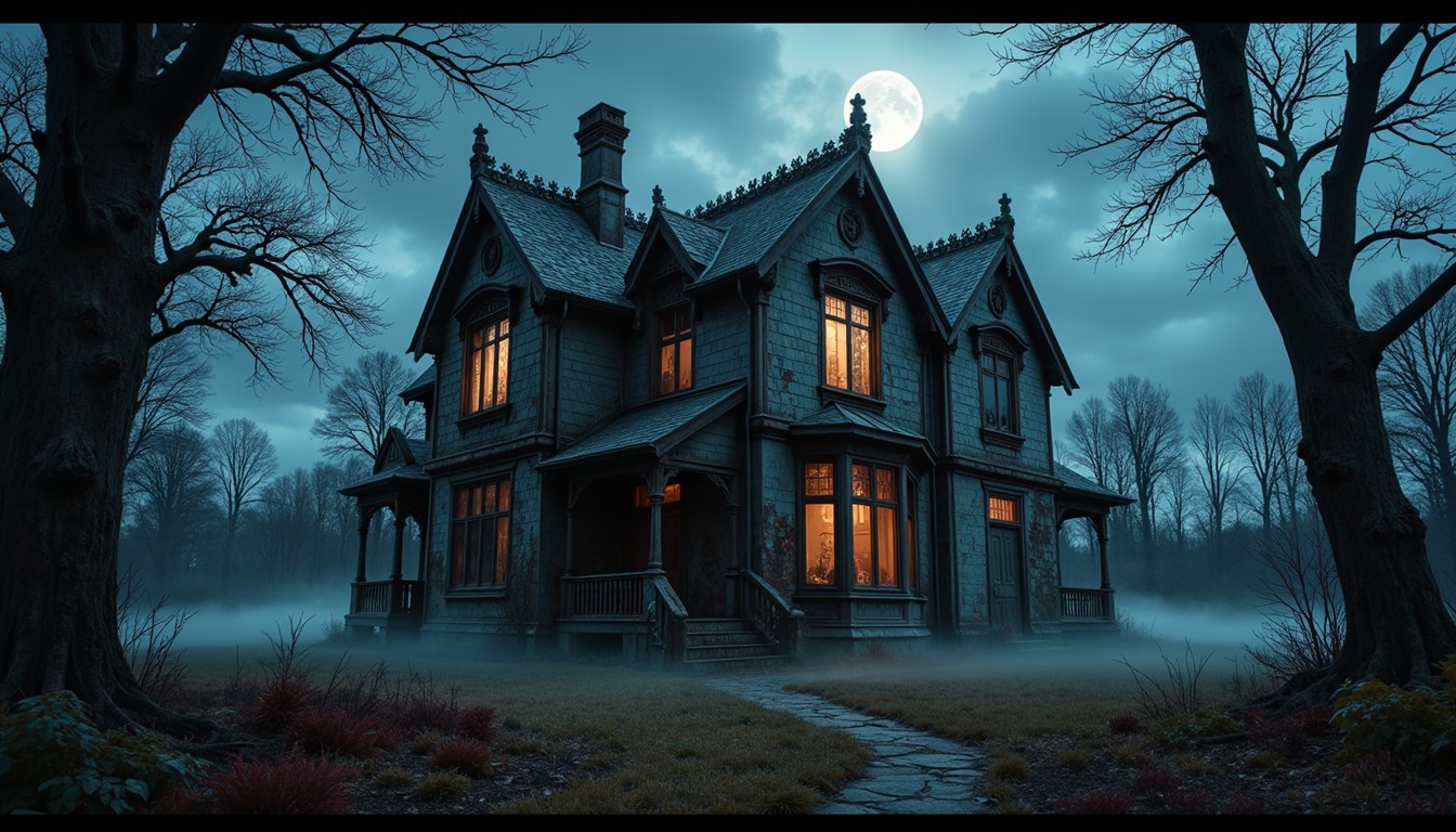 Free Moonlit Eerie Manor Image - Gothic, Haunted, Manor | Download at ...