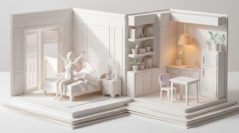 Free Morning Routine Papercraft Image - Papercraft, Sculpture, Diorama ...