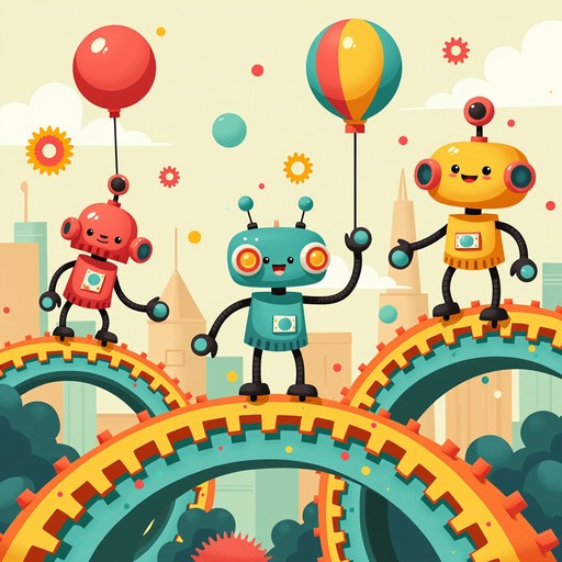 Free Happy Factory Friends Image - Factory, Robots, Teamwork | Download ...