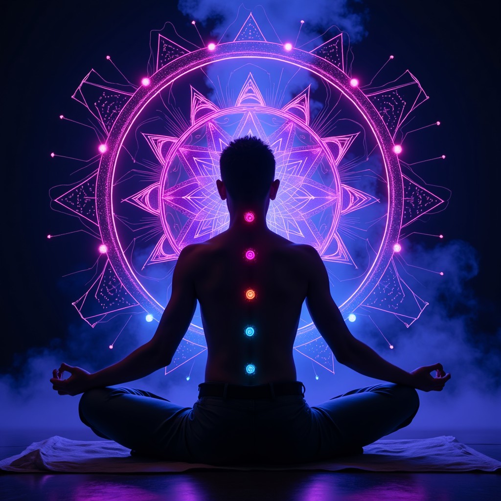Free Cyber Chakra Enlightenment Image - Meditation, Chakra, Cyberpunk ...