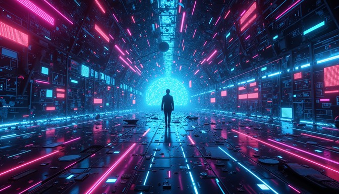 Free Digital Dimension Dissolving Image - Cyberpunk, Neon, Futuristic ...
