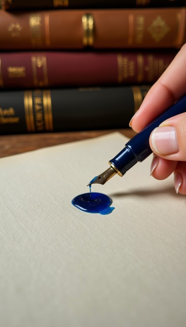 Paper With Ink Free Ink Meets Paper Image - Stationery, Ink, Macro | Download at StockCake