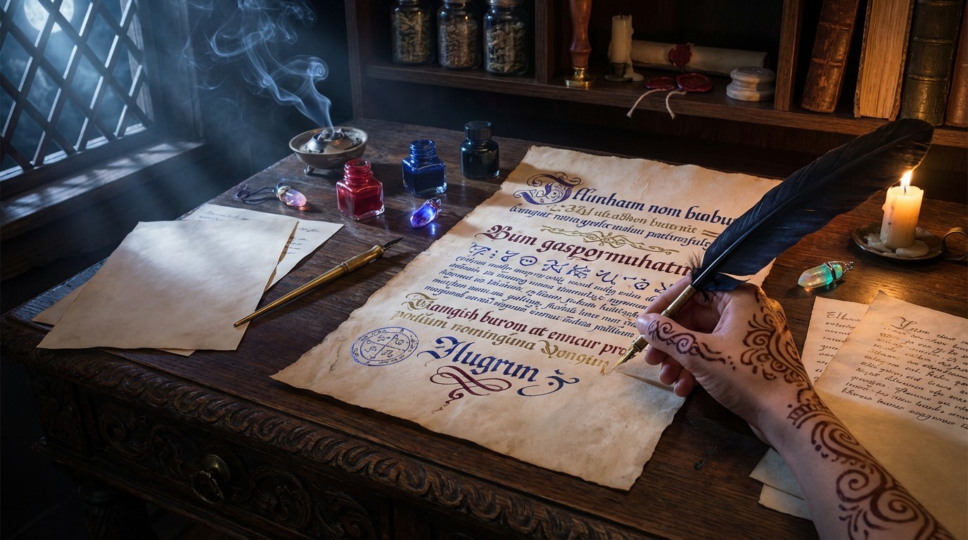 Free Ancient Spellcasting Ritual Image - Magic, Parchment, Incantations ...