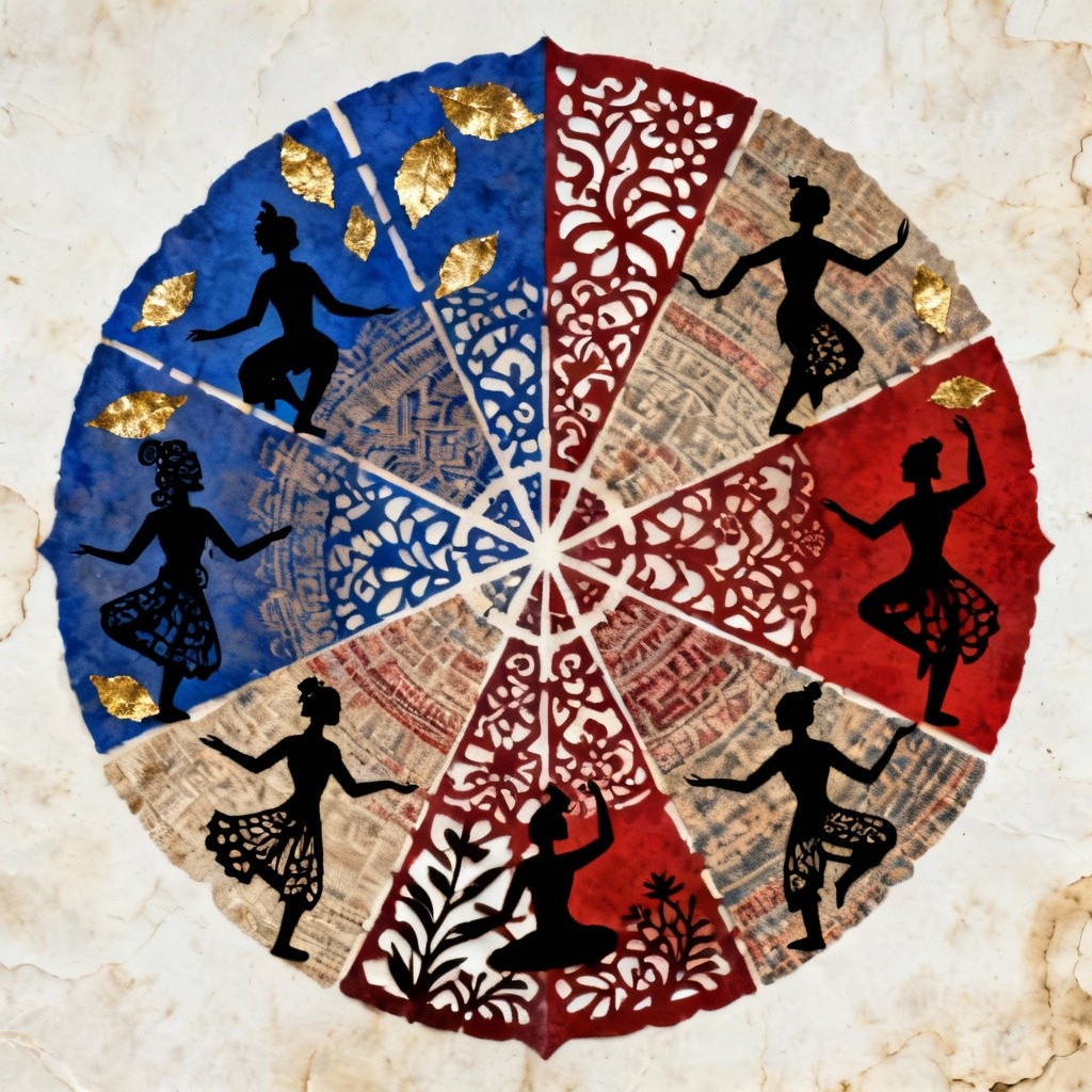 Free Cultural Dance Mandala Photo - Mandala, Silhouettes, Dancers ...