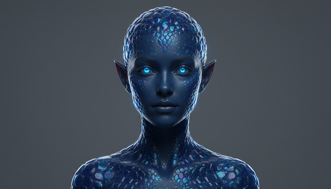 Free Sapphire Crystalline Being Image - Humanoid, Crystalline, Sapphire ...