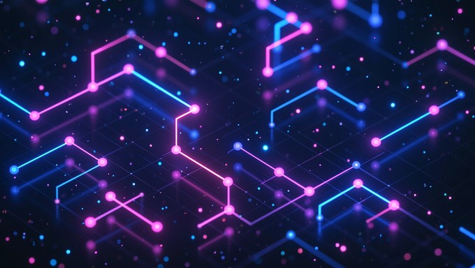 Free Neon Circuit Network Image - Neon, Circuit, Grid | Download at ...