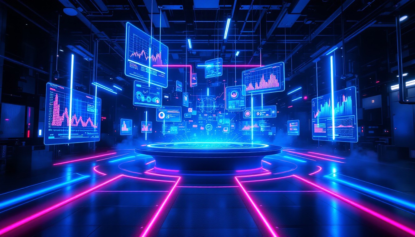 Free Neon Control Room Image - Cyberpunk, Neon, Holographic | Download ...