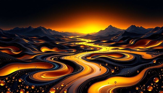 Free Molten Gold Rivers Image - Gold, Fire, Abstract | Download at ...