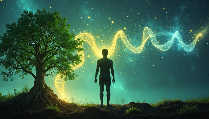 Free Cosmic Human Connection Image - Silhouette, Cosmos, Tree ...