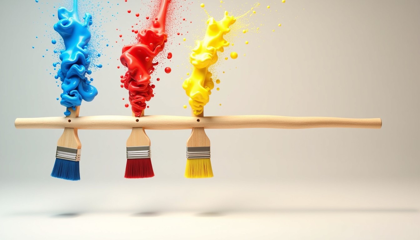 Free Colorful Paint Brushes Image - Paintbrushes, Blue, Red | Download ...