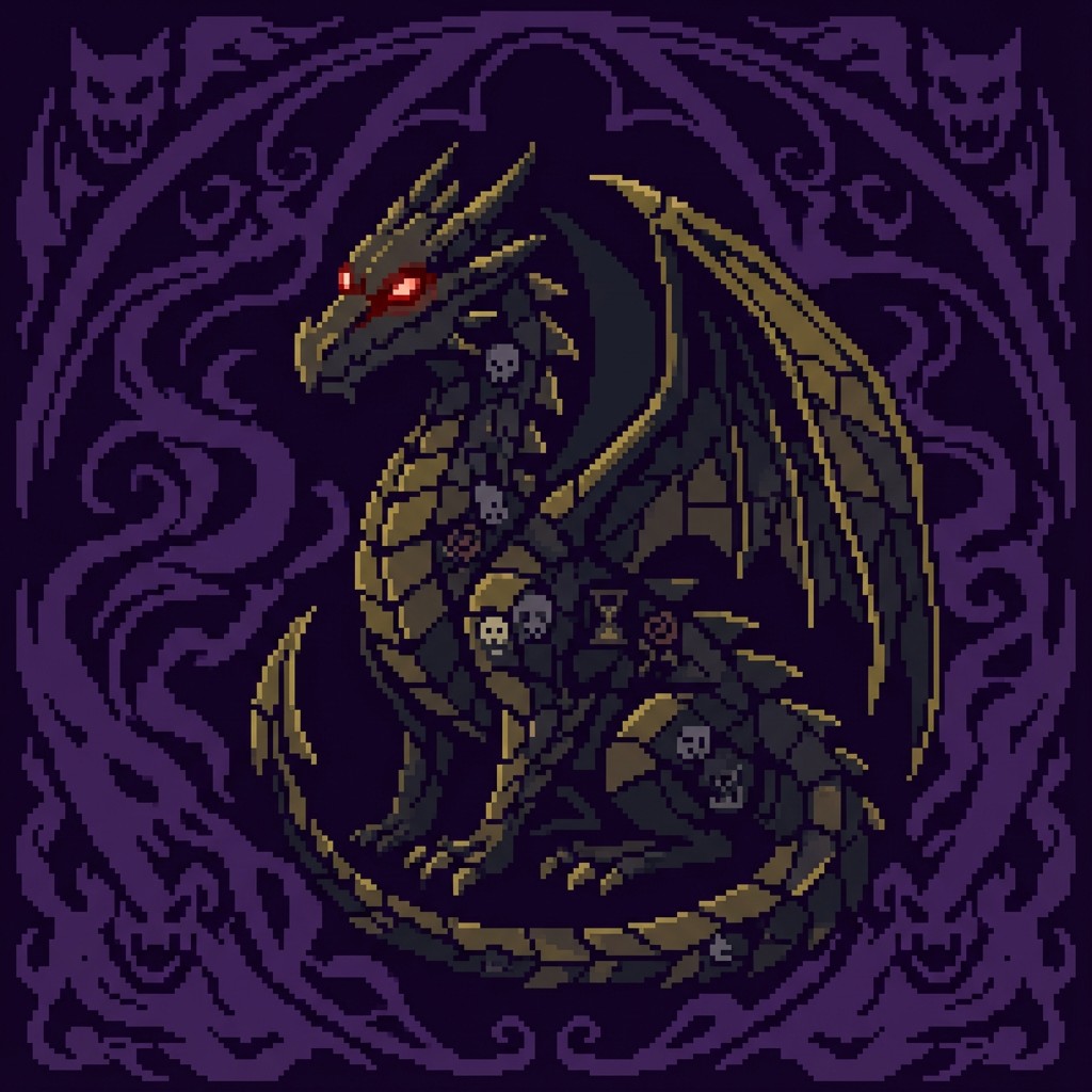 Free Gothic Pixel Dragon Image - Dragon, Gothic, Pixel | Download at ...