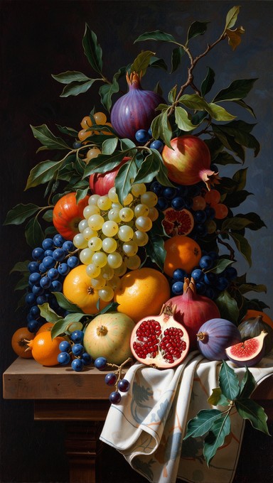 Free Renaissance Fruit Masterpiece Image - Food, Fruit, Pomegranate ...