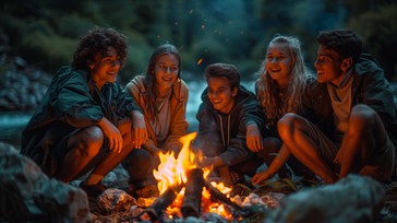 Free Campfire Friendship Bond Image - Campfire, Friends, Night ...