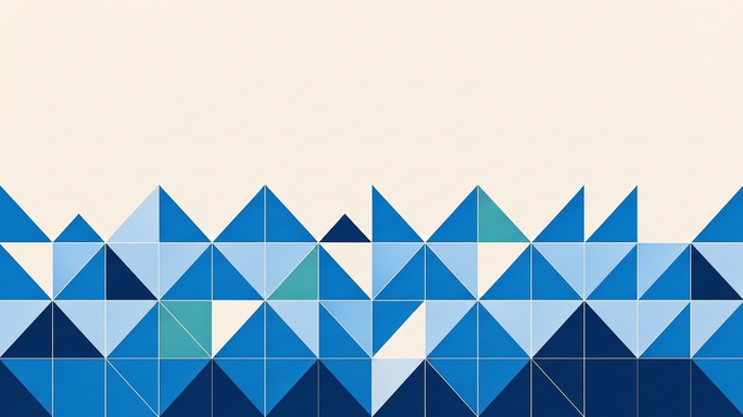 Download Blue Pixel Waves Image - Abstract, Geometric, Illustration ...