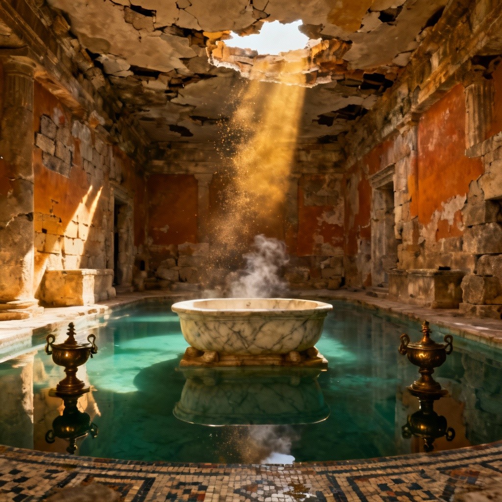 Free Ancient Bath Illuminated Photo - Roman, Bath, Ancient | Download ...