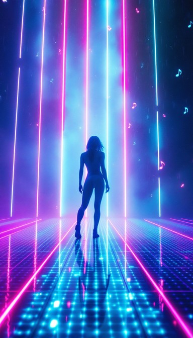 Neon Rave Motion Free Neon Dance Revolution Image - Cyberpunk, Neon, Holographic ...