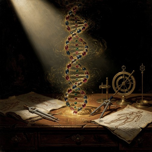 Free Golden DNA Portal Image - Dna, Helix, Gold | Download at StockCake
