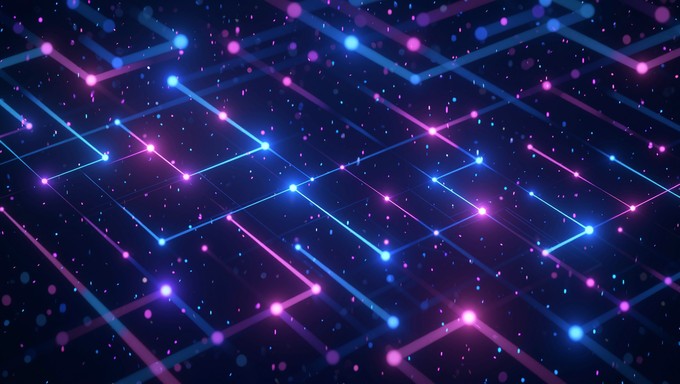 Free Neon Circuit Network Image - Neon, Circuit, Pixel | Download at ...