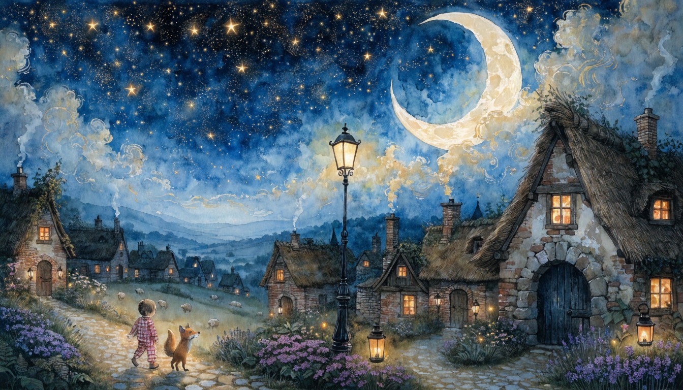Free Storybook Bedtime Magic Image - Illustration, Watercolor ...