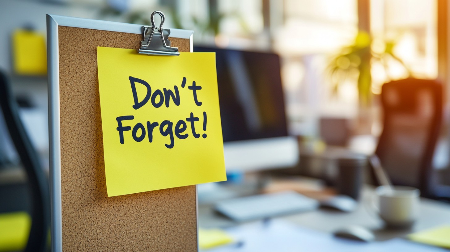 Free Reminder on Board Image - Reminder, Office, Sticky | Download at ...