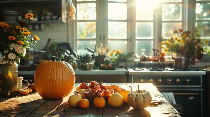 Free Autumn Kitchen Scene Image | Download at StockCake