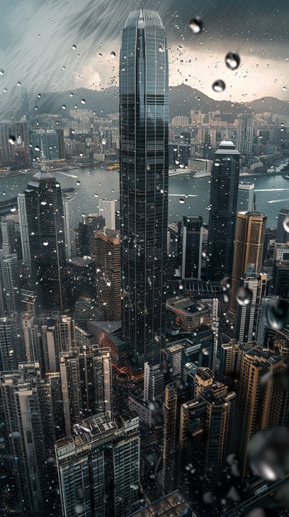 Free Rainy Urban Skyline Image - City, Rain, Skyline | Download at ...