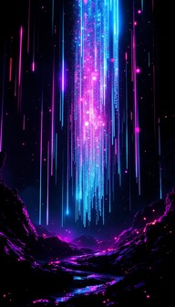 Free Neon Digital Cascade Image - Cyberpunk, Neon, Digital | Download ...