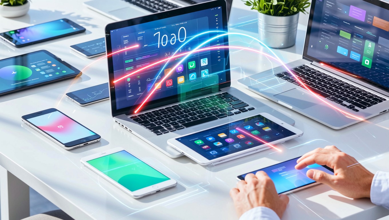 Free Connected Digital Ecosystem Image - Technology, Devices ...
