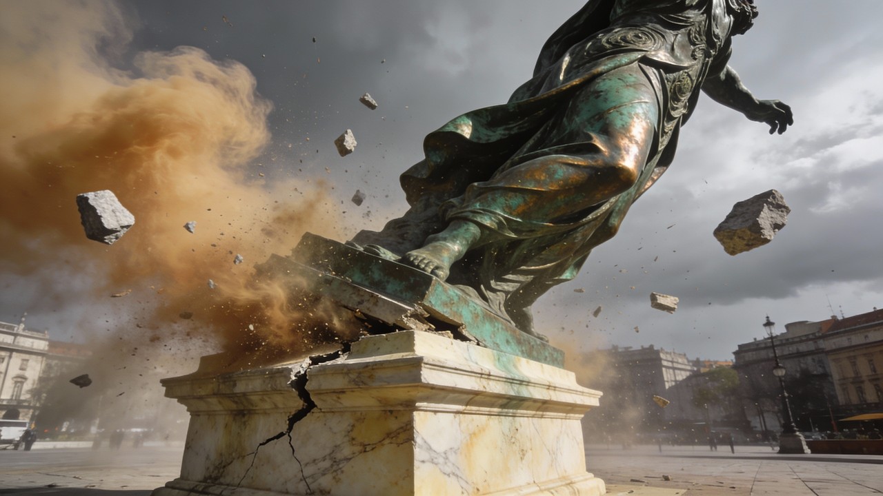 Falling Edifice Free Monument Falls Down Image - Monument, Statue, Collapse | Download ...