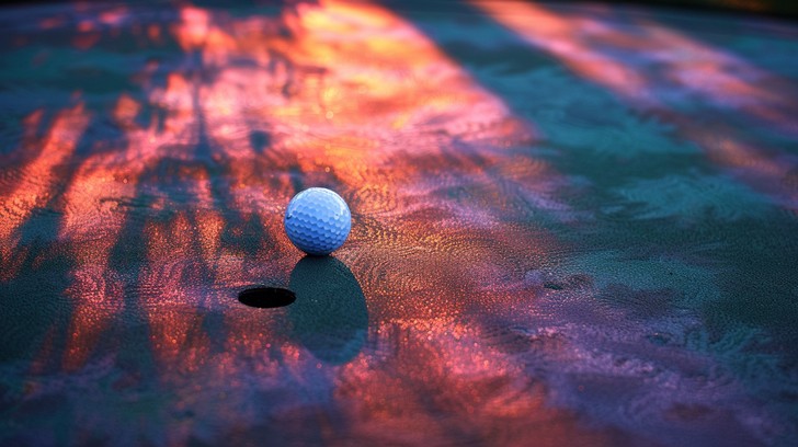 Free Golf at Sunset Image - Golf, Sunset, Ball | Download at StockCake