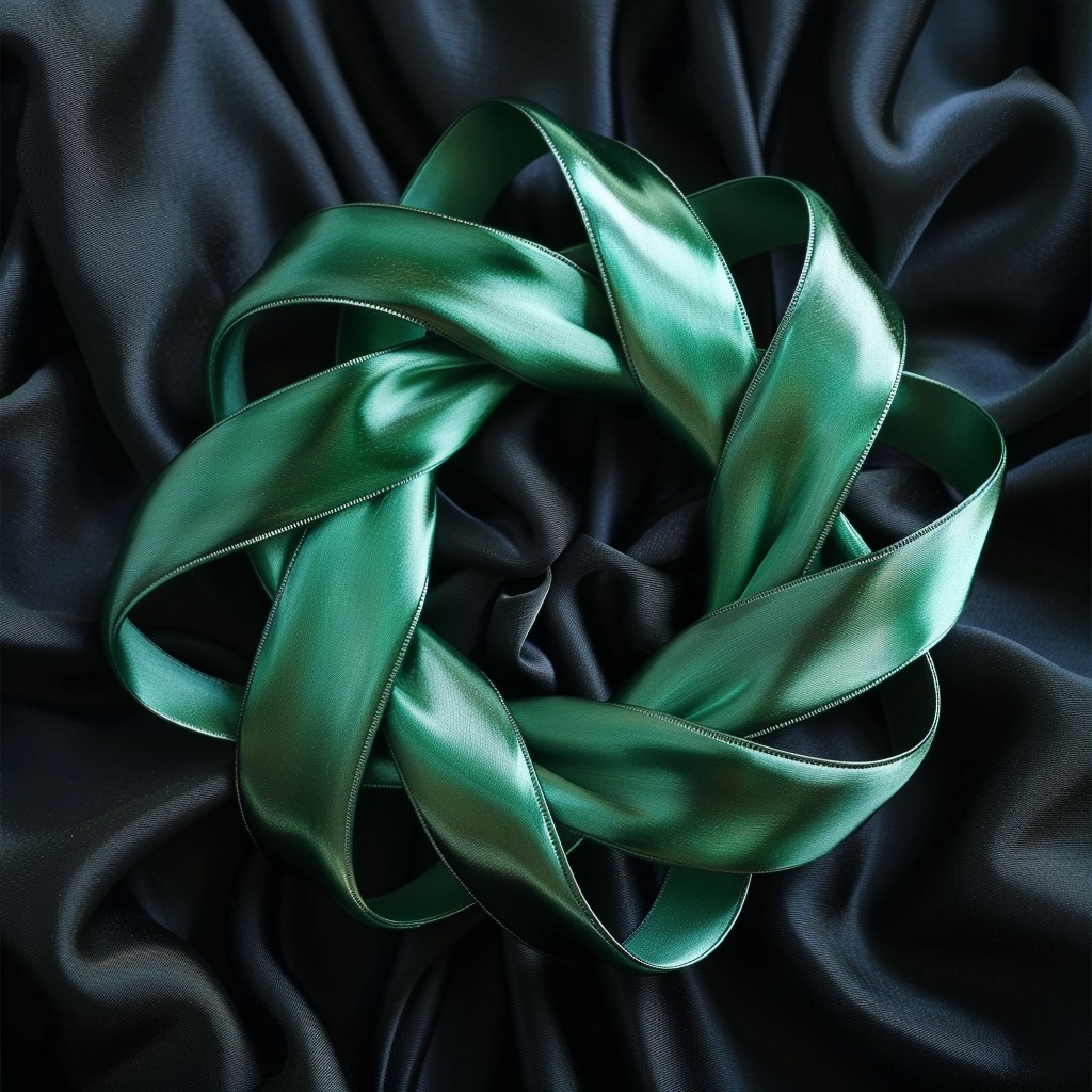 Free Elegant Silk Knot Image - Silk, Green, Knot | Download at StockCake