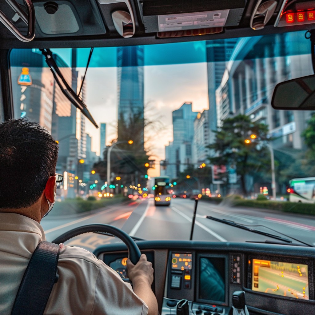 Free Urban Bus Ride Image - City, Bus, Driving | Download at StockCake
