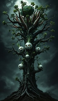 Free Haunted Vegetable Tree Image - Gothic, Haunted, Botanical ...