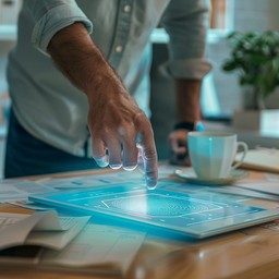 Free Futuristic Interface Interaction Image - Technology, Touchscreen ...